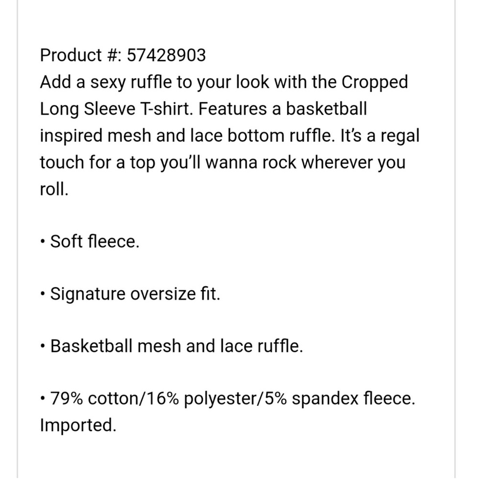 *24 Hour Sale*FENTY Crystal Rose Cropped Sweater - Picture 4 of 4
